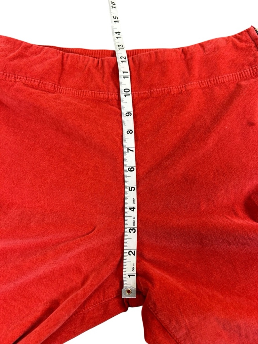 FREE PEOPLE In My Feelings Velvet Crop Slim Flare Pants‎ Red M NWOT Retro Boho - Picture 14 of 15